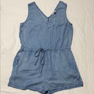 She + Sky Chambray Romper